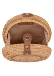 Women's round straw handbag TOREC-0261A-81(W22)-02