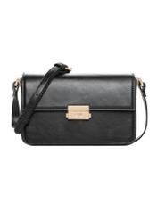 Elegant black women's handbag TOREC-1251-99(Z26), front product view on white background.