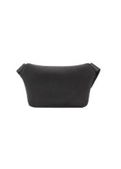 Black men's waist bag TORMN-0380-98(Z25), product view from the back on a white background.