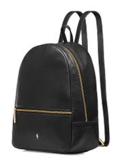 Black leather women's backpack TORES-0898C-99(W25)-02