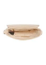 Cream semi-circular women's messenger bag TOREC-1184-0B(W26)