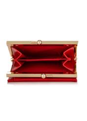 Red small women's wallet POREC-0365-42(W24)-06