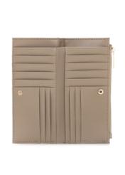Beige women's wallet POREC-0429-1B(W26), product view from the inside on a white background.