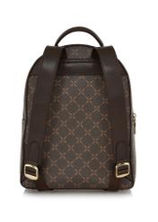 Women's backpack with monogram TOREC-0980A-89(Z25), product view from the back on a white background.