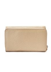 Beige leather medium women's wallet PORES-0801F-80(W25)