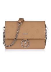 Light brown monogrammed women's handbag TOREC-0536A-80(Z24)-02