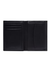 Black men's leather wallet PORMS-0713-99(Z26), product view inside on white background.