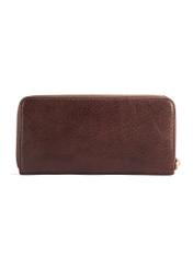 Large brown women's wallet PORES-0964-1H(Z26), product view from the back on a white background.