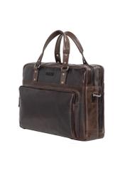 Brown leather men's bag TORMS-0542-1I(Z26), diagonal product view on white background.