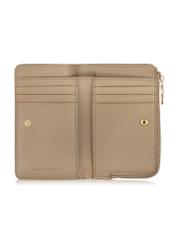 Women's beige leather wallet PORES-0904-80(W24)-05