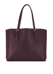 Burgundy large shopper bag TOREC-1088-49(Z25)