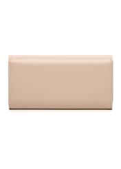 Beige large women's wallet POREC-0398A-81(Z25), product view from the back on a white background.