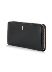 Large black leather women's wallet PORES-0800C-99(Z23)-02