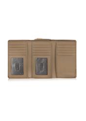 Large beige leather women's wallet PORES-0801B-80(W24)-06