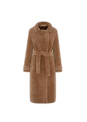 Women's wool coat with buckle FUTDT-0022-24(Z22)-06