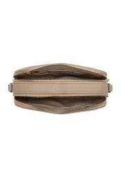 Beige small women's handbag TOREC-1172-1B(W26), product view inside on white background.