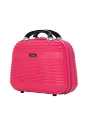 Travel cosmetic bag WALAB-0040-5E-14(W26), diagonal product view on white background.