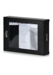 Set of women's panties in three colors ZESDS-0003-00(KS), view of the product in the packaging on a white background.