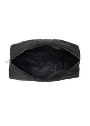 Black women's cosmetic bag TOREN-0267-9P(Z26) - product view from above, on a white background.
