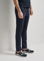 Navy blue men's pants SPOMT-0096-68(W24)-01