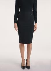 Women's black pencil skirt SPCDT-0092-99(W25)