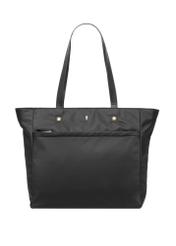 Large black shopper bag TOREN-0353-99(Z26), front product view on white background.
