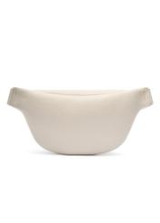 Cream women's waist bag with monogram TOREC-1158-0B(W26), back view of the product on a white background.