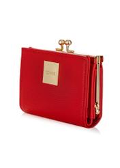 Red small women's wallet POREC-0365-42(W24)-02