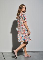 Floral dress with frill SUKDT-0165-16(W23)-04