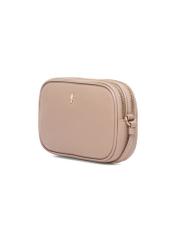Small beige leather women's handbag TORES-0466D-81(Z25), diagonal product view on white background.
