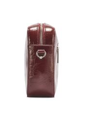 Burgundy women's handbag TOREC-0003J-49(Z25) - side view of the product on a white background.