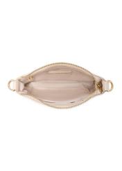 Small cream women's handbag TOREC-1188-0B(W26) - product view from above, on a white background.