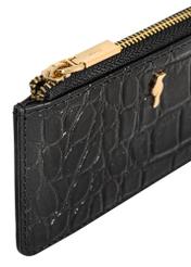 Small women's leather wallet with croco motif PORES-0922-99(Z24)-04