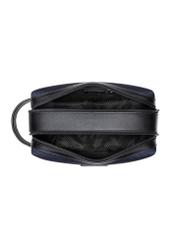 Navy blue men's cosmetic bag TORMN-0441-7D(Z26) - product view from above, on a white background.