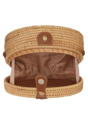 Women's round straw handbag TOREC-0260A-81(W22)-02