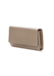 Large beige women's wallet POREC-0411-1B(W26), diagonal product view on a white background.
