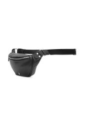 Women's black waist bag TOREC-1131-99(W26), diagonal product view on a white background.