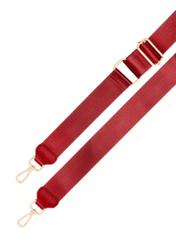 Small red women's handbag TOREC-0036E-42(Z25), view of the product straps on a white background.