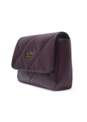Small burgundy leather women's handbag TORES-1364-4D(Z26), diagonal product view on a light background.