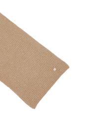 Women's camel scarf with sequins SZADT-0225-1D(Z26), close-up of the product detail on a white background.