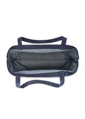 Denim shopper bag TOREN-0334-7H(W26), product view inside on white background.