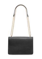 Black women's handbag on a chain TOREC-1100-99(Z25), product view from the back on a white background.
