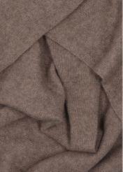 Beige women's cashmere scarf SZADT-0093-1B(Z26), close-up of the product detail on a white background.