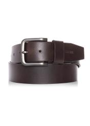 Brown men's belt made of genuine leather PASMS-0260-89(Z24)-01