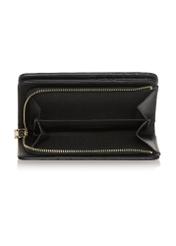 Black croco women's wallet POREC-0353A-9G(Z26)product view inside on white background.