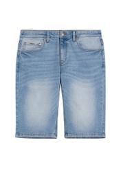 Men's blue denim shorts SZOMT-0037-7B(W26), front product view on white background.