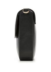 Black women's shoulder bag TOREC-1262-9F(Z26) - side view of the product, on a white background.