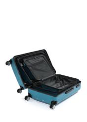 Set of 19'/24'/28' wheeled suitcases WALPC-0014-7B(W26), view of products inside on white background.