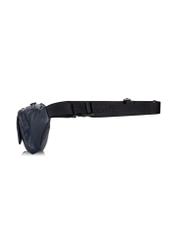 Men's navy blue leather zippered kidney TORMS-0280A-69(W24)-03