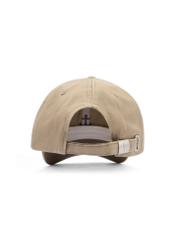 Beige unisex baseball cap CZALT-0018-1B(W26), back view of the product on a white background.